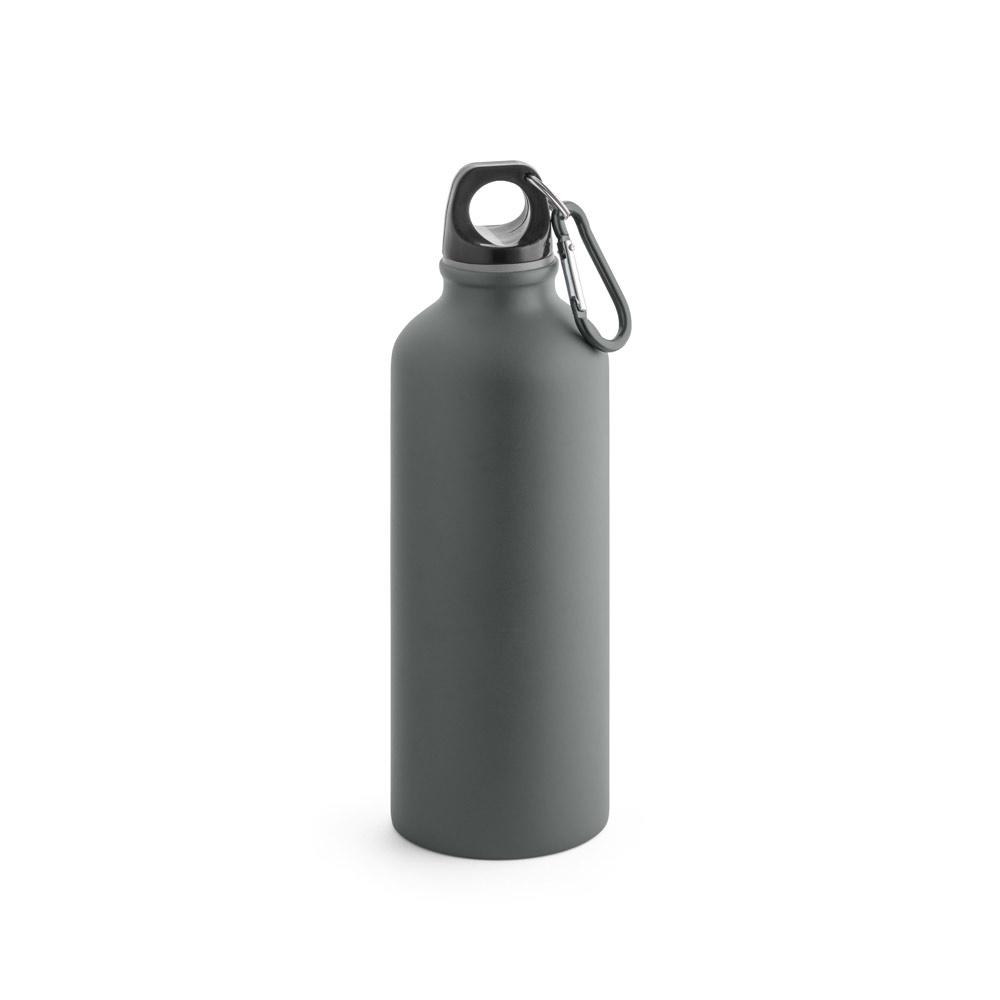 Bouteille publicitaire coloris mat en alu 550 ml COLLINA Gris foncé